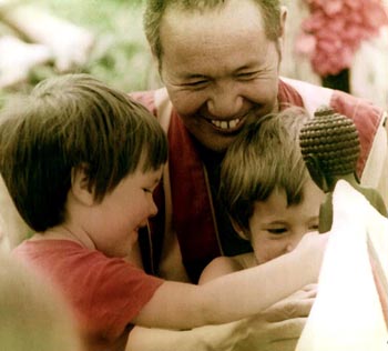 Ven. Lama Thubten Yeshe and friends