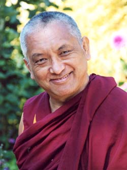 Lama Thubten Zopa Rinpoche. Photo by Ven. Roger Kunsang.