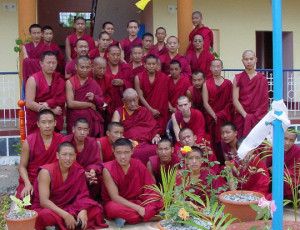 Lama and monks