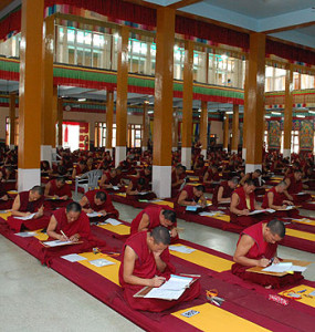 monks studying