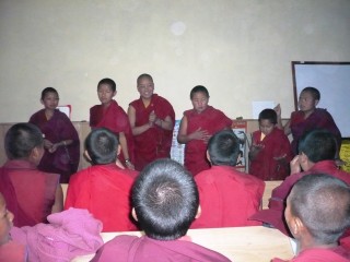 Some of the nuns of Tashi Chime Gatsal Nunnery. 