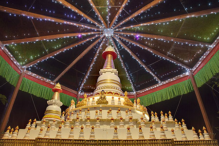 Kadampa Stupa at Kachoe Dechen Ling, Aptos, CA, USA.