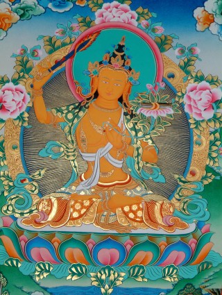 A Meditation on Orange Manjushri