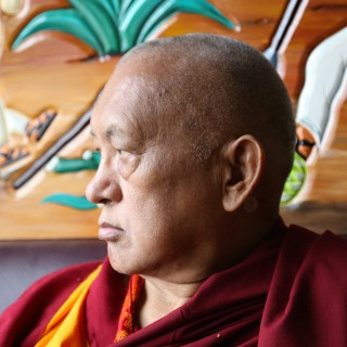 Lama Zopa Rinpoche, Washington, US, April 2014. Photo by  Ven. Thubten Kunsang.
