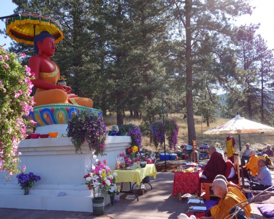 Amitabha celebration day, Buddha Amitabha Pure Land, Washington, US, August 2014. Photo by Ven. Roger Kunsang.