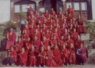 The nuns of Tashi Chime Gatsal Nunnery.