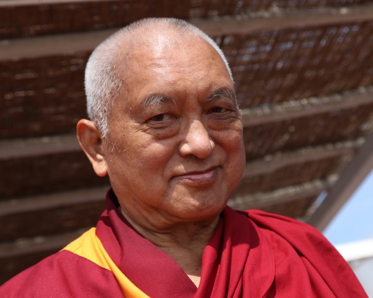 Lama Zopa Rinpoche, Italy, June 2014. Photo by Ven. Thubten Kunsang.
