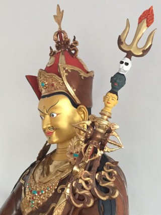 Padmasambhava (Guru Rinpoche) is perhaps the most universally cherished realized being in all of Tibetan Buddhism. Padmasambhava came to Tibet from India in the 8th century and helped establish a pure lineage which is still practiced today by all four major schools of Tibetan Buddhism around the world.
