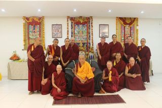 Lama Zopa Rinpoche Showers Blessings on Choe Khor Sum Ling
