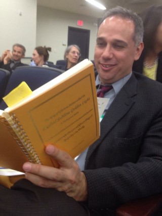 Lorne Ladner reading Sutra of Golden Light during the first White House-US Buddhist Leadership Conference in Washington, D.C., US, May 14, 2015.