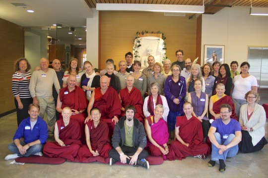 North American Regional Meeting participants with Ösel at Maitripa College, May 12, 2015. 