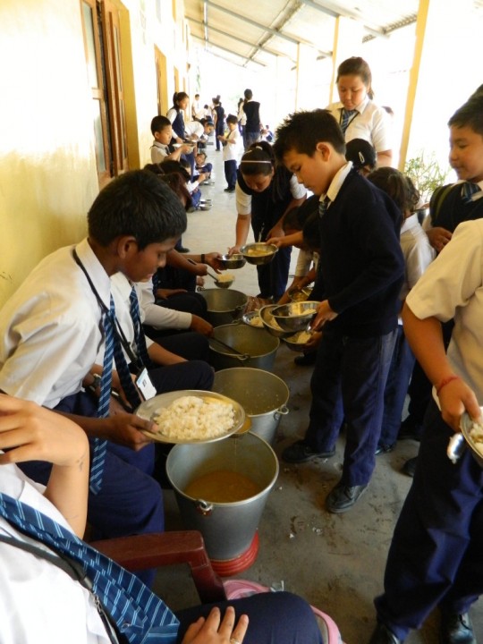 Lunch Offered to Children of the Central School for Tibetans for the Second Year