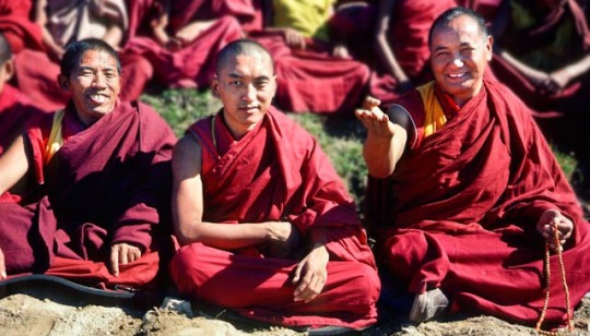 Geshe Jampa Gyatso, Lama Zopa Rinpoche and Lama Yeshe, Kopan ___. 