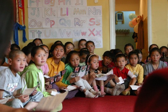 Mother Tara's Children's Camp, Mongolia. Photo by Ven. Sarah Thresher.