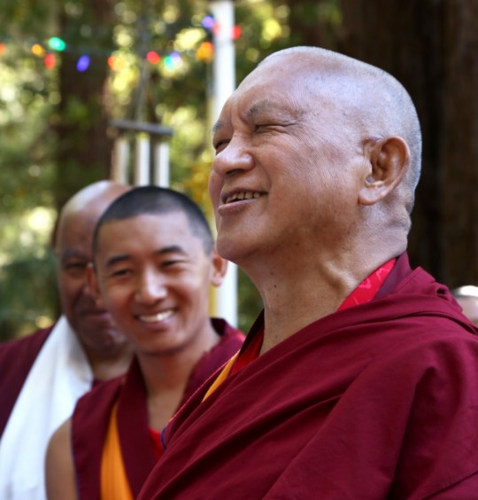 Lama Zopa Rinpoche, Vajrapani Institute, California, November 2015. Photo by Ven. Thubten Kunsang.