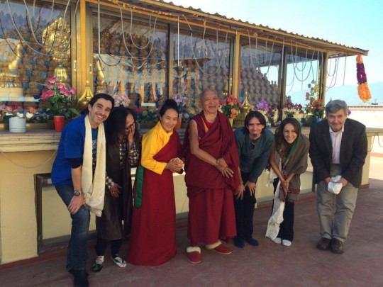 Ösel joined Lama Zopa Rinpoche and Khadro-la for lunch in Kathmandu, for lunch in celebration of Ösel's birthday. 