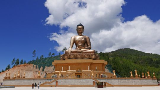 The Buddha Dordenma statue in Thimphu, Bhutan, June 2016. Photo by Ven. Roger Kunsang.