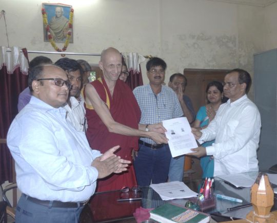 The handover team at the registrar's office in Kushinagar, August 19, 2016