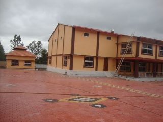 The completed community hall at Rabagayling Tibetan Settlement in South India. 
