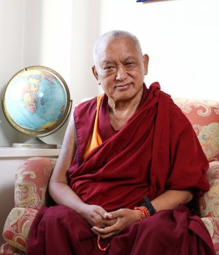 Lama Zopa Rinpoche. Photo by Edward Sczudlo. 