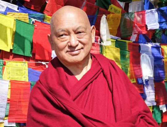 Lama Zopa Rinpoche in Tso Pema, India, February 2016. Photo by Ven. Roger Kunsang.