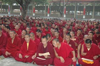 Group practice is far more powerful than individual practice. 15,650 Sangha participate in the Lhabab Duchen offerings. 