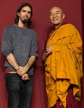 Osel with Ven. Thupten Wangchen, director of Tibet House in Barcelona, Italy. Paolo Regis Photography.