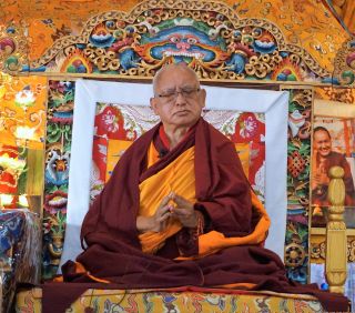 Lama Zopa Rinpoche at Kopan Monastery