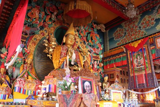 Statue of Lama Tsongkhapa at Kopan Monastery. Photo by Tom Truty. 