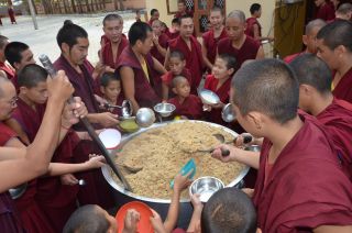 Another Year of Offering Food to the Monks of Sera Je Monastery