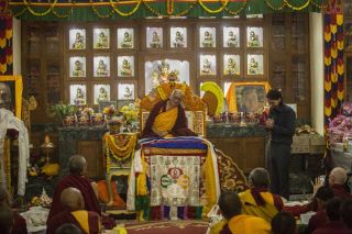 Long Life Puja Offered to Lama Zopa Rinpoche in Sarnath, India