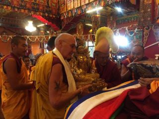 Long Life Puja Offered to Lama Zopa Rinpoche at Kopan Monastery