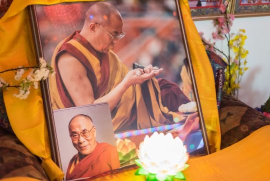 Photographs of His Holiness the Dalai Lama at Buddha Amitabha Pure Land, Washington State, US, June 2015. Photo by Chris Majors.