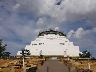 Construction of the Great Stupa of Universal Compassion Continues