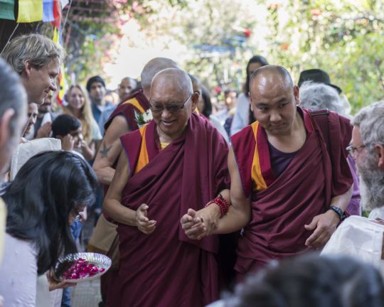 Rinpoche Arriving Tushita Delhi 201803