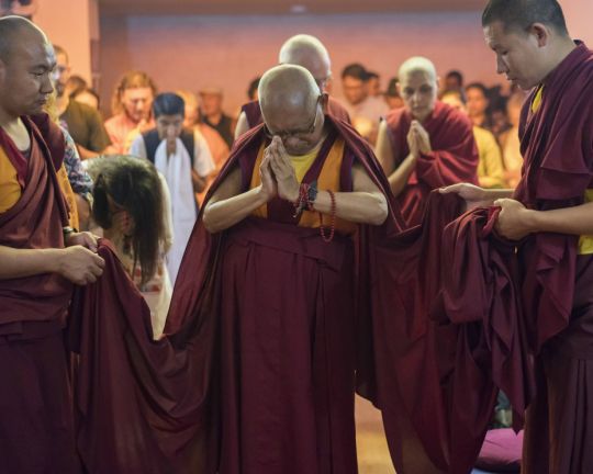 Rinpoche prostration Delhi 201803