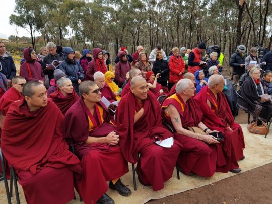 Gathered for the interfaith blessing, Bendigo, Australia, May 2018. Photo courtesy of Ian Green's Twitter page.
