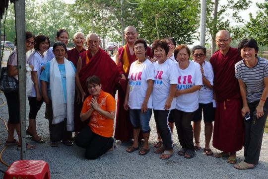 Medicine Buddha retreat volunteers Malaysia April 2016 by Ven Roger Kunsang