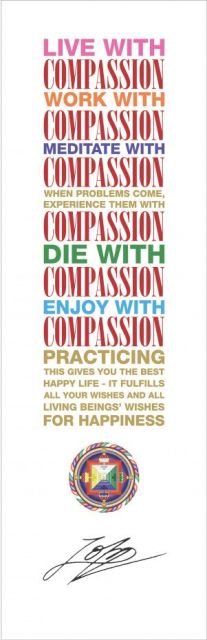 Live with Compassion Poster