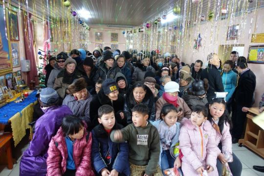 New Year Celebrated with the Poor and Homeless in Mongolia
