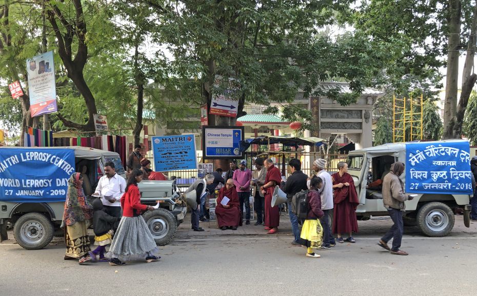 maitri-leprosy-awareness-stall-in-bodhgaya-jan-2019-by--ven-roger