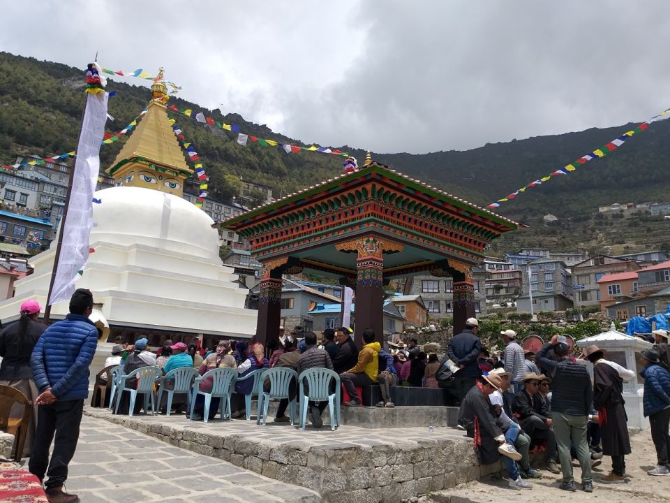 Namche Stupa and Mani Park Completed in Namche Bazaar, Nepal