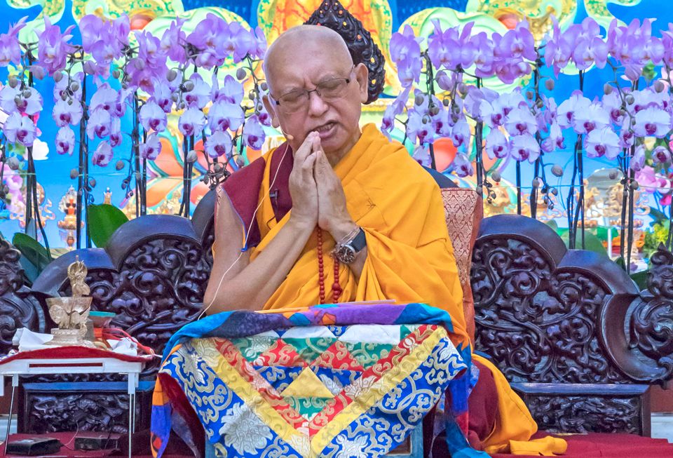 Lama Zopa Rinpoche at Amitabha Buddhist Centre Singapore 2018