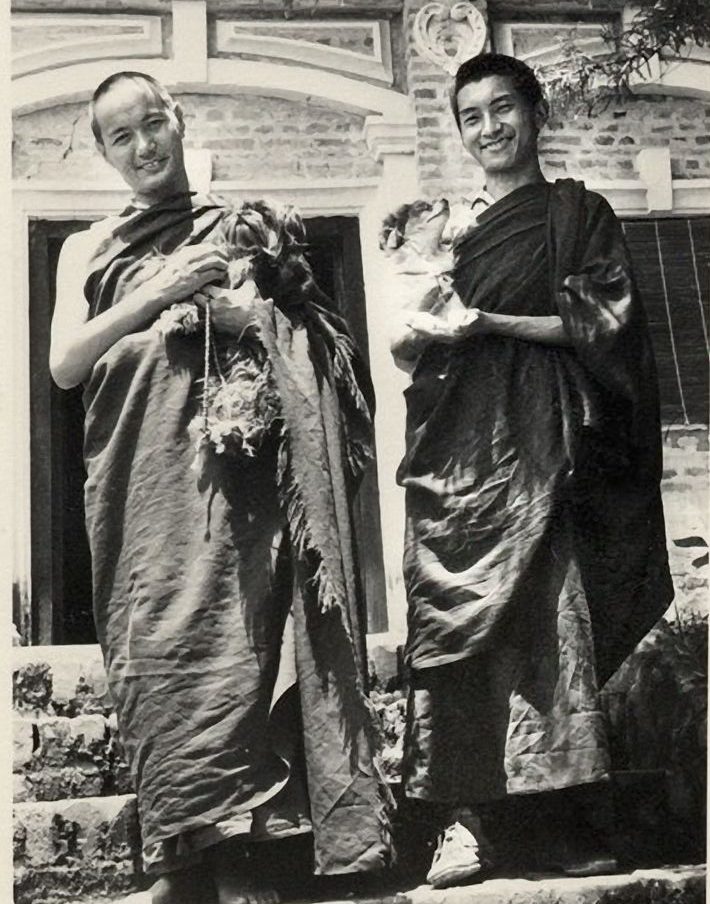 Lama and Rinpoche, early Kopan