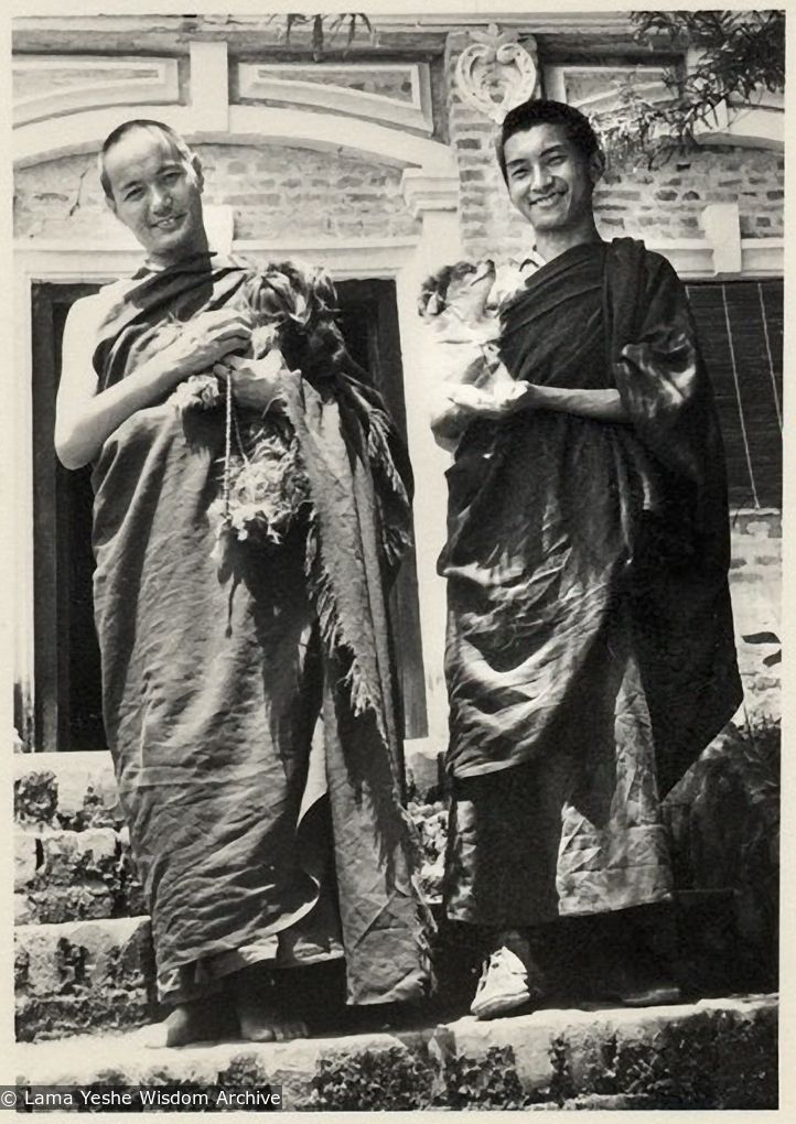 Lama and Rinpoche, early Kopan