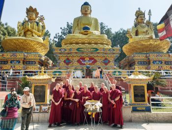 Nalanda Monastery Monks Attend Monlam Chenmo in Nepal