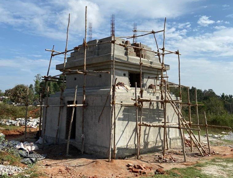 New 42-Foot Stupa Sponsored at Rabagayling Tibetan Settlement, Hunsur India