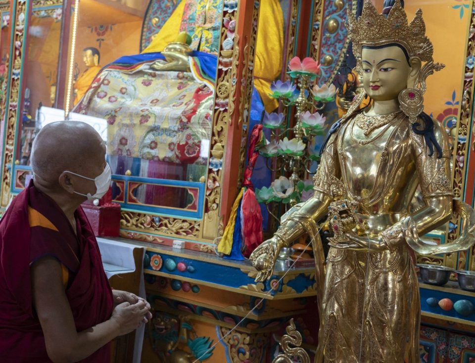 New Ksitigarbha Statue in Nepal Village for Protection and Blessings