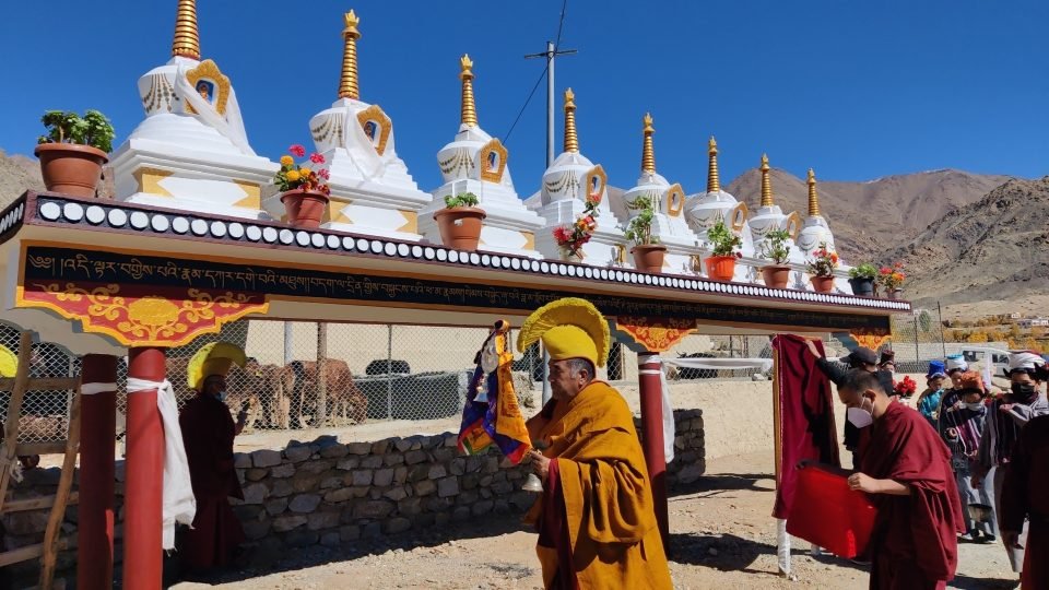 Eight Stupas Completed for the Benefit of Rescued Animals in Ladakh