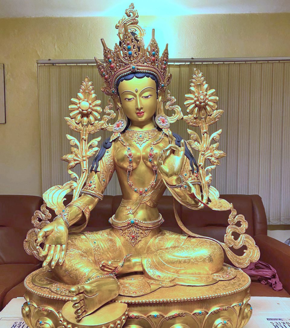 golden Tara statue